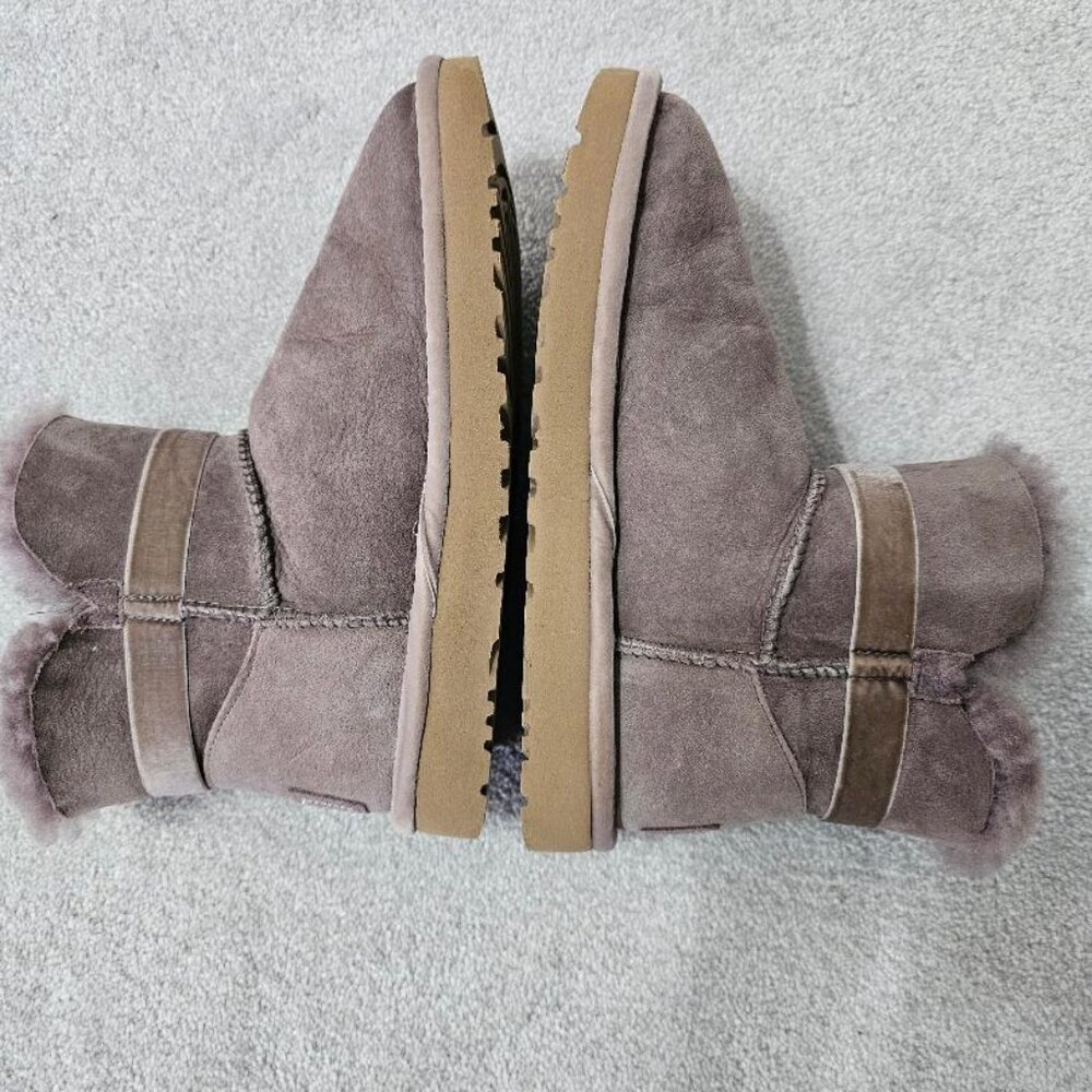 UGG Karlie Brooch Crystal Bling Bootie in Stormy Grey - Picture 3 of 12
